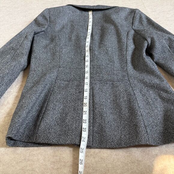 Eddie Bauer Gray Wool Blend Tailored Blazer Women’s 8 Classic Heritage Office - Picture 8 of 9